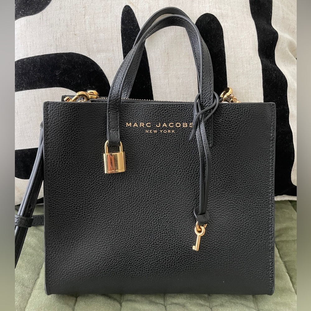 Marc Jacobs Mini Grind Coated Leather Tote
